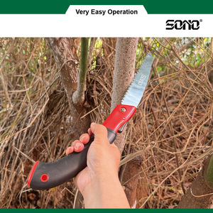 SONO JH180 Premium High-Carbon Steel Folding Pruning <b>Saw</b> with Ergonomic Red Handle Pull latch lock - Product Image 3