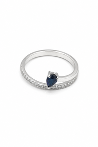 Anillo de rubí y diamantes en plata de ley 925 - Product Image 5