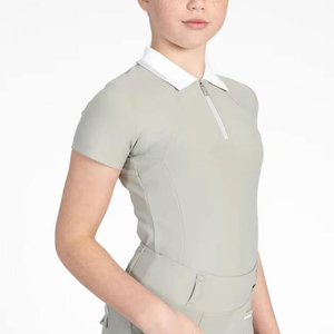 Camisetas de Polo Ecuestres de Manga Corta para Competición, Nueva Llegada, Ropa de Equitación, Camisetas para Mujer - Product Image 2