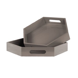 Plateforme à collation rectangulaire moderne de luxe en bois écologique pour biscuits, chocolats, noix, fruits, bonbons, craquelins et autres rafraîchissements - Product Image 1