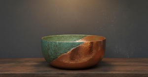 Fregadero de cobre de alta gama, lavabo de cobre de lujo, fregadero de cobre elegante para el hogar, lavabo de cobre con estilo. - Product Image 3