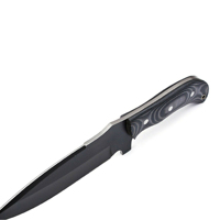 Couteau de chasse artisanal en acier inoxydable, lame fixe aiguisée, couteau de camping, outil de survie en plein air, outil de bushcraft, durable, manche en bois, OEM