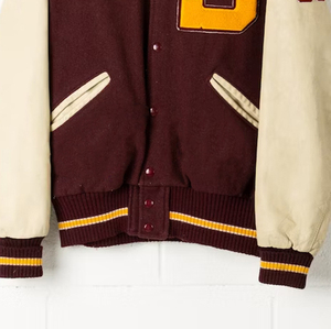 Veste de baseball 100% laine OEM, personnalisée, unisexe, style universitaire, veste varsity pour hommes - Product Image 4