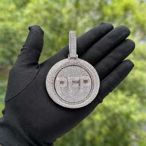 ซื้อจี้ชื่อแบบ Iced Out สั่งทำได้, จี้ตัวอักษรแบบหมุนได้, เครื่องประดับตัวอักษรฮิปฮอปแร็ปเปอร์, ป้ายชื่อแบบหมุนได้สั่งทำพิเศษ - Product Image 5