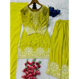 เสื้อสวยและพลาซโซพร้อม dupatta สำหรับงานปาร์ตี้ - Product Image 5
