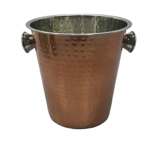 Cubo de Hielo de Cobre Martillado, Enfriador de Vino, Cubo de Hielo de Cobre y Acero Inoxidable para Cerveza, para Restaurantes y Bares - Product Image 2