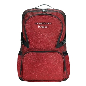 Lightweight for <b>Pink</b> Glitter Backpack with Rainbow Shiny Sports Style Zipper Closure Strap Carrying System for Unisex School - Product Image 6
