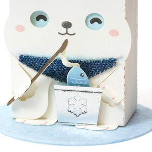 Chất Lượng Tốt Thân Thiện Với Môi An Toàn Bền Gấu Bắc Cực Đồ Chơi Trẻ Em Giáo Dục Thu Nhỏ Nhà Búp bê Mô Hình Giấy 100 + Mô Hình DIY Kit - Product Image 4