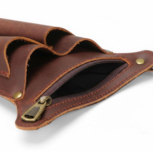 Ceinture porte-outils en cuir premium pour fleuriste, organisateur professionnel de jardinage, pochette de taille réglable, robuste, prix de gros OEM - Product Image 6