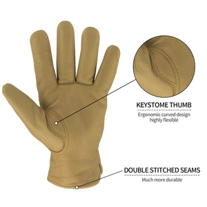 Polyester Non-Slip Thermal Insulated Touch Screen Full Finger Printed Sports Breathable <b>Driver</b> Safety <b>Gloves</b> Hook Loop Closure - Product Image 4
