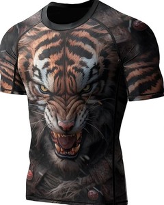 Premium <b>Compression</b> Rash Guard for <b>Men</b> Full Sublimation Printing Long Sleeve Sportswear OEM ODM Manufacturing - Product Image 4