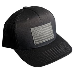 Sombreros de camionero Espuma personalizada Parche de cuero en relieve Logo Perfil alto 6 Panel Malla Volver Gorras deportivas Venta caliente ODM Vietnam Headwear - Product Image 3