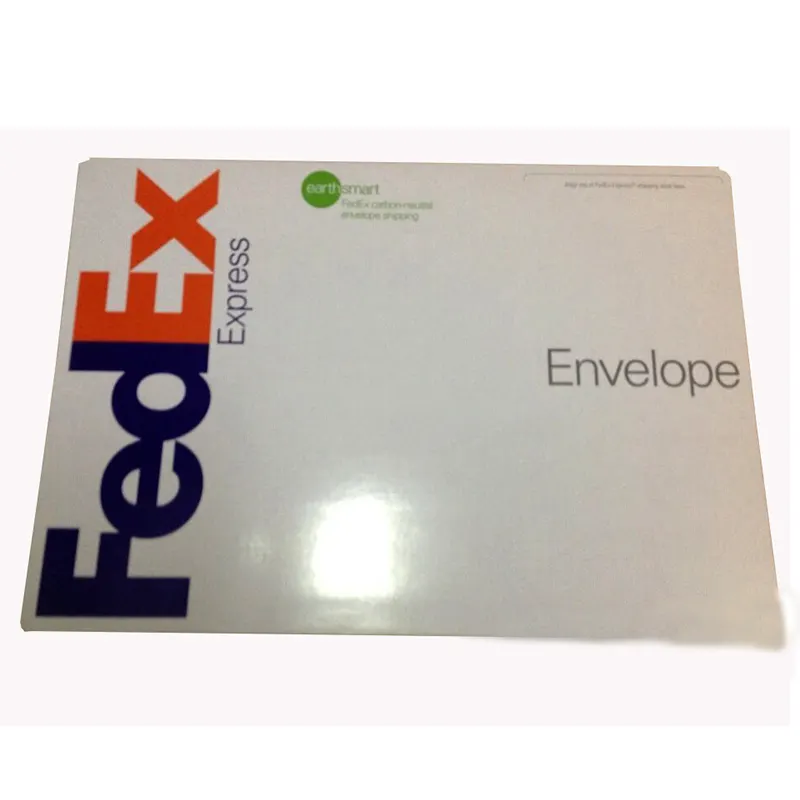 FedEx DHL UPSTNT紙文書郵送袋配送A4封筒衣類エクスプレスメーラー粘着性ホワイトペーパー封筒