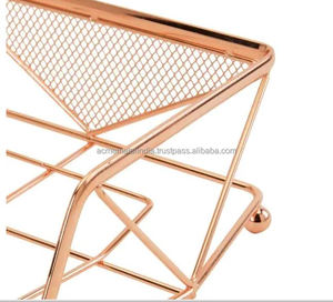 Porte-serviettes en cuivre antique pour table à manger Distributeur et support de mouchoirs en métal pour hôtels et restaurants - Product Image 5