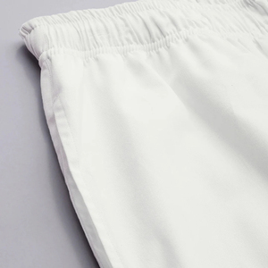 <b>Men's</b> White Long Sleeve Cotton <b>Pajama</b> <b>Set</b> With Black Trim Casual Sleepwear Full Length Pants and Shirt Spring Season Wear - Product Image 4