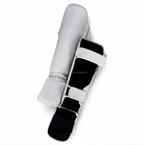 Protections de tibia et coussinets d'entraînement Muay Thai en cuir PU pour la protection MMA et de boxe - Product Image 2