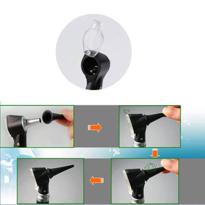 Otoscope vétérinaire portatif à LED pour l'observation du conduit auditif des petits animaux, instrument d'examen des oreilles pour les cliniques vétérinaires - Product Image 5