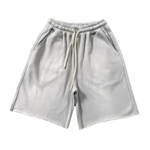 Shorts personnalisés pour hommes, décontractés, délavés, surdimensionnés, en coton 100%, service OEM - Product Image 1