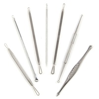 Kit d'outils pour enlever les points noirs, dissolvant de points noirs de haute qualité pour les boutons de tête blanche, 8 pièces