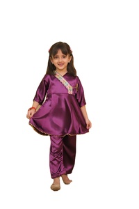 Angarakha niñas niños étnico seda Kurti Shalwar Kameez indio Punjabi paquistaní bordado boda fiesta festiva desgaste para - Product Image 4