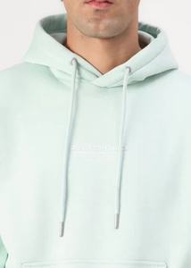 เสื้อฮู้ดผู้ชายเท่ห์ๆ ผ้าผสมโพลีเอสเตอร์และคอตตอน ผ้าฟลีซอุ่นๆ สำหรับฤดูหนาว สวมใส่สบายๆ มีฮู้ด สามารถสกรีนโลโก้ได้ สไตล์สตรีทแฟชั่น แนวสปอร์ต - Product Image 4