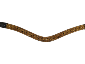 Fronture de cheval en cristal doré à 5 rangs, équipement d'équitation - Product Image 2