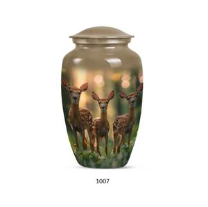 Urne funéraire de haute qualité pour cendres humaines, design animalier, thème nature, en métal, pour adultes. - Product Image 1