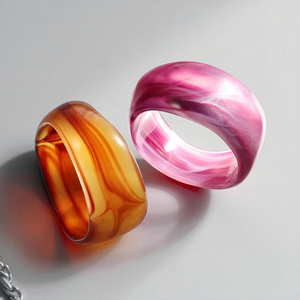 Juego de Brazaletes de Resina Hechos a Mano, Joyería Cristiana Moderna para Fiestas, para Chicas y Mujeres - Product Image 4