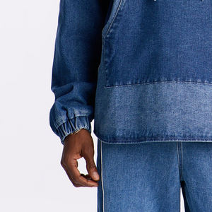 Sudadera con Capucha de Mezclilla para Hombre, Diseño Personalizado, Hecho en Pakistán, Proveedor al por Mayor OEM ODM - Product Image 3