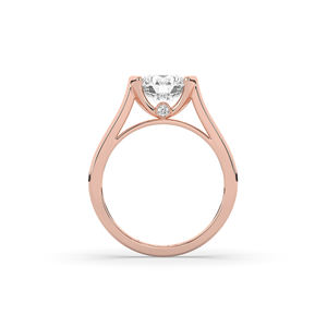 Bague unique en diamant de laboratoire rond brillant de 2,04 carats, or massif 14 carats, bijou léger pour un usage quotidien, cadeau élégant pour un anniversaire, pour elle - Product Image 6