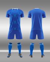 Set Jersey Sepak Bola Custom Dewasa Remaja Bahan Bernapas 100% Poliester Pakaian Olahraga untuk Latihan Tim Sepak Bola dan Seragam Pertandingan