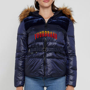 Chaqueta Acolchada Personalizada para Mujer, Talla Grande, con Forro de Algodón Tejido, Chaqueta Corta de Invierno Tipo Bomber - Product Image 2