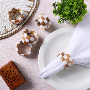 Wooden and <b>resin</b> in lay handcrafted new napkin ring here <b>top</b> seller <b>table</b> decor here - premium - Product Image 1