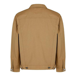 เสื้อแจ็คเก็ตยีนส์ผู้ชายสไตล์วินเทจขาดๆ แบบลำลอง สตรีทแวร์ แฟชั่น เสื้อโค้ททรัคเกอร์ ผ้าฝ้ายผสม ใส่สบาย - Product Image 4