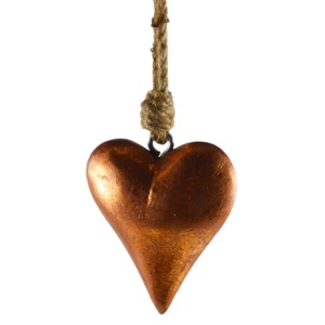 Adorno Navideño de Aluminio con Diseño Moderno de Corazón Blanco de Zikra Handicrafts, con Acabado Pintado Duradero - Product Image 2