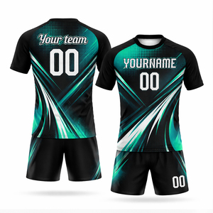 Conjunto de Uniforme de Voleibol Sublimado Personalizado OEM, Diseño Geométrico de Color Personalizado, Absorbe la Humedad, Unisex, Manga Corta, Corte Atlético - Product Image 4