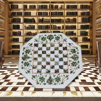 Boîte de rangement en marbre 100% pour jeu d'échecs |   Jeu d'échecs artisanal noir et blanc |   Jeu de stratégie classique pour adultes Angel Animal