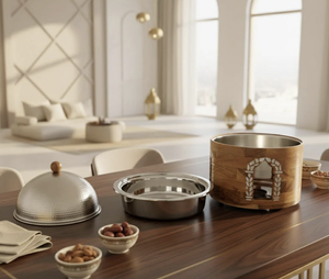 Casserole en métal moderne de qualité supérieure avec double compartiment pour buffet et usage domestique, chauffe-plats de qualité supérieure - Product Image 5