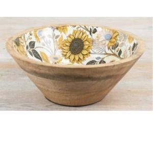 Tazón de Ensalada de Madera de Acacia Hecho a Mano y Personalizado, Tazones de Madera Natural con Asa de Cuerda para Servir, Mezclar Ensaladas, Sopas y Frutas - Product Image 4