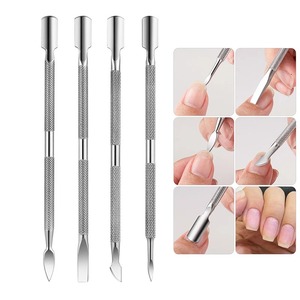 BAFA SURGICAL INSTRUMENTS BSI-NP-8951 Stainless Steel Reusable Dual-End <b>Nail</b> Buffer for Manicure-Durable with <b>Nail</b> Pusher Tool - Product Image 1