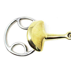 บิตม้าสแตนเลสแบบวงแหวน 4 นิ้ว แบบ 2 วง ข้อต่อคู่ พร้อมห่วงหลวม - Product Image 5