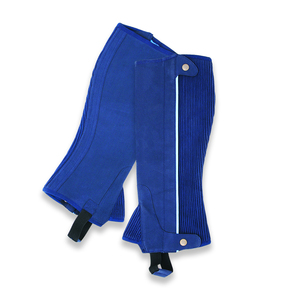 Horse Riding-Professional <b>Chaps</b> Hot Selling Men's <b>Half</b> Leather <b>Chaps</b> Custom Logo Printing Western Light Weight Customized Logo - Product Image 1