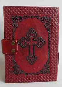 Journal en cuir avec serrure métallique |   Carnet d'écriture rechargeable |   Carnet vierge pour le croquis en voyage et comme cadeau de bureau - Product Image 3