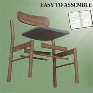 Juego de 4 Sillas Grises para Sala de Estar y Comedor - Product Image 4