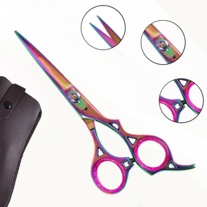 Tijeras de Peluquería Profesionales Super Cut de Acero Inoxidable Plateado para Diestros, 32 Dientes, Juego de Herramientas para Alisar el Cabello en Salón de Belleza - Product Image 4