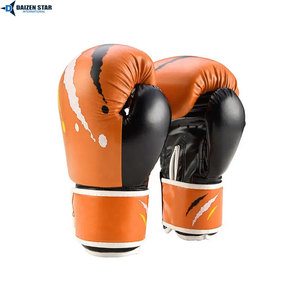 High Quality PU Leather Boxing <b>Gloves</b>, Professional Training Sparring <b>Gloves</b> with Shock Absorption Padding - Product Image 6