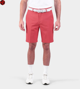Pantalones Cortos de Golf Plisados para Hombre, Pantalones Cortos Deportivos Casuales Sólidos de Longitud Media para Verano, Diseño con Abertura y Cierre - Product Image 1