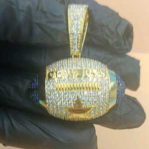 Collar con Colgante de Letra Personalizado de Moda Hip Hop para Hombre, con Moissanita VVS, Plata 925, Estilo Iced Out, Hecho a Medida - Product Image 5