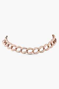 Luxury Cuban Curb Link Chain <b>Statement</b> <b>Necklace</b> Pave Set Modern Round Lab Grown Diamond 15In Length 14k 18k Solid Gold Wholesale - Product Image 5