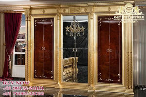 Armario de madera de teca tallada a mano para el hogar, elegante armario de dormitorio con acabado clásico blanco - Product Image 4